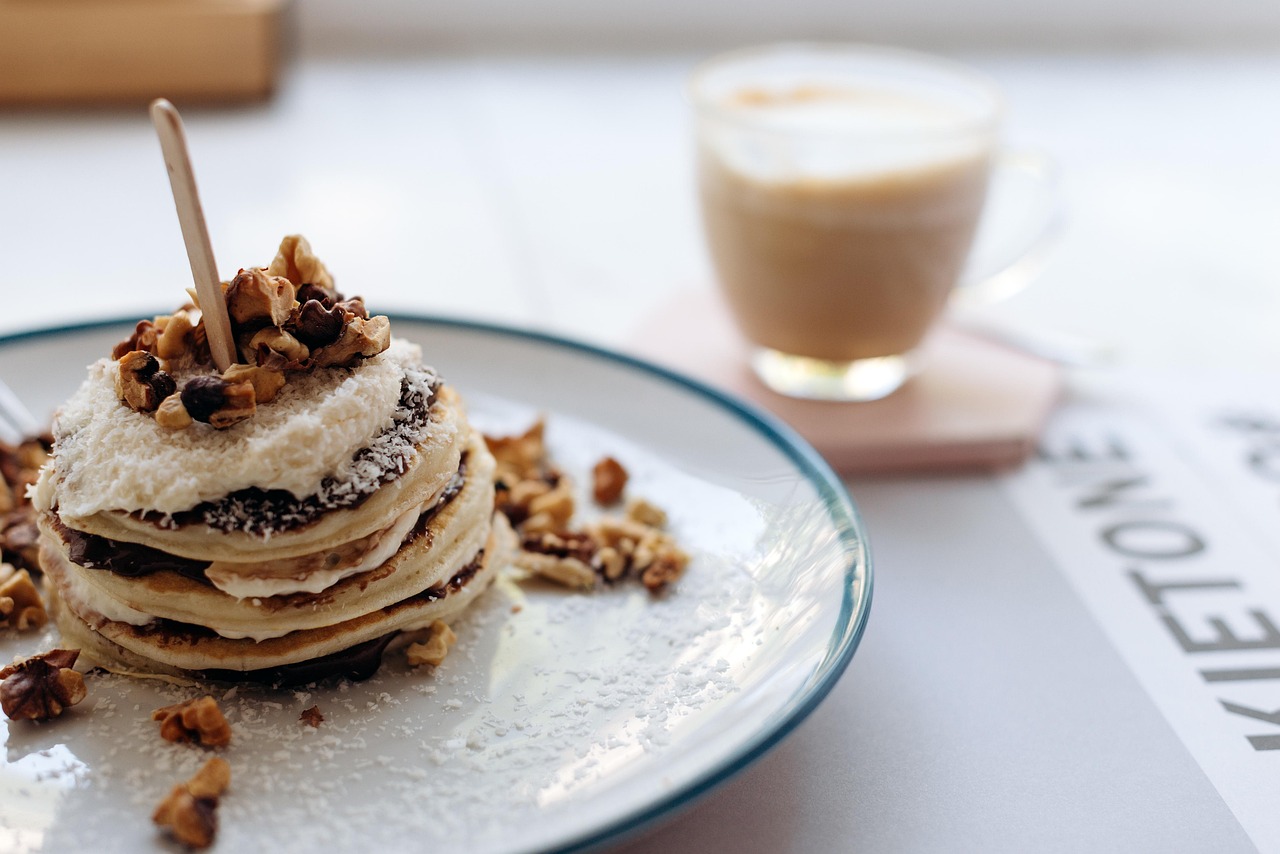 Hero image of dessert and coffee